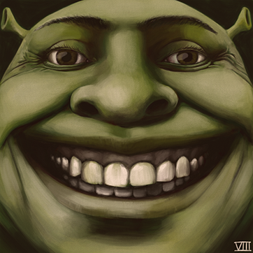 shrek close-up, 2022